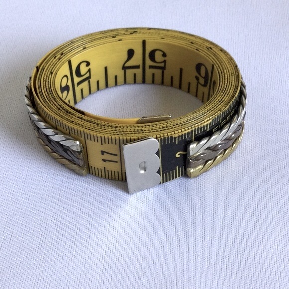 Vintage Mixed Metal Braided Cuff Bracelet - Picture 3 of 3